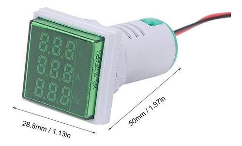 Voltimetro Amperimetro Frecuencimetro 60-500vac 100a St17vah