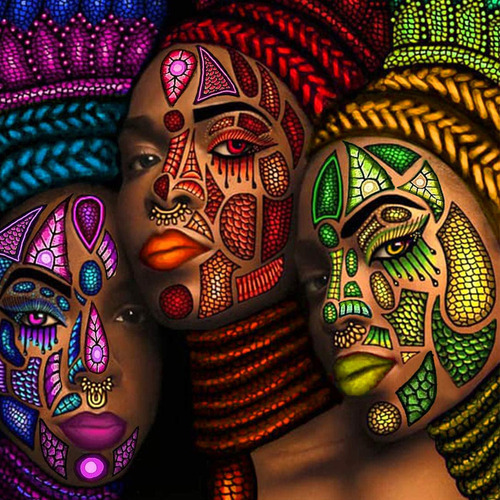 Pintura De Diamantes 5d Para Hacer Tú Mismo, Mujer Africana,