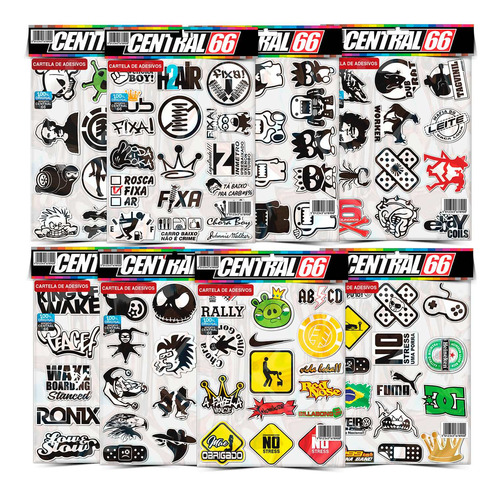 Kit 108 Adesivos Tuning Proteção Completa Televisão Carro M3