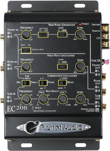 Planeta Audio Ec20b Cruce Electrónico De 3 Vías Con Control
