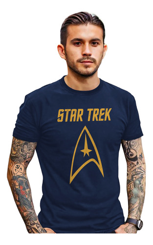 Playera Star Trek Kaniel Serie Spock Pelicula Figura Enterpr