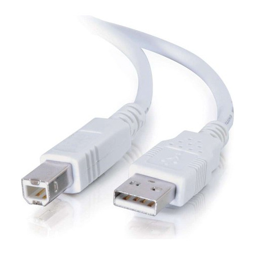 C2g 13400 Cable Usb 2.0 A A B, 9.84 Pies (3 Metros), Blanco