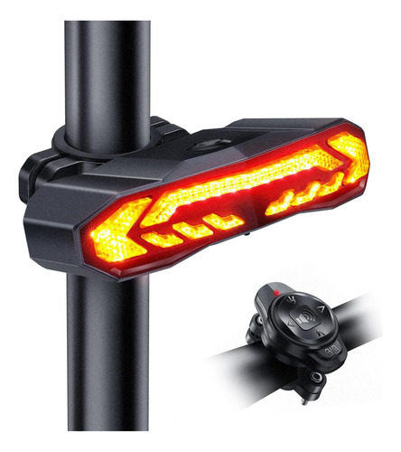 Luz Trasera De Bicicleta Inteligente Eqiio Con Señales De Y