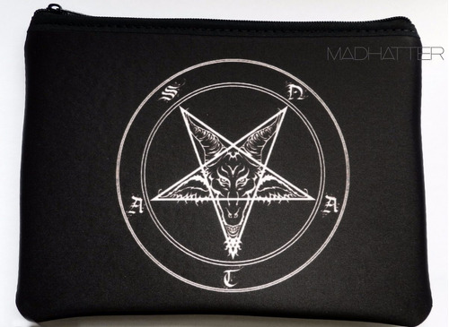 25x17cm Portacosmeticos Cartuchera Sobre Baphomet Occult