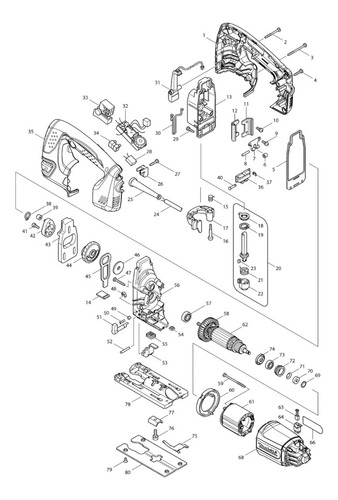 Interruptor P/ Sierra Caladora Makita 4350fct (650231-7)