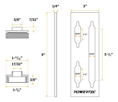 Plantilla Para Colgar Fotos Powertec 71120 De Acrílico