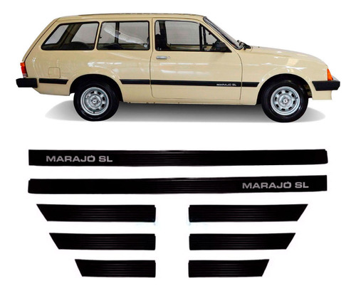 Kit Friso Lateral Marajo Sl 1983 A 1986 De Colar Novo