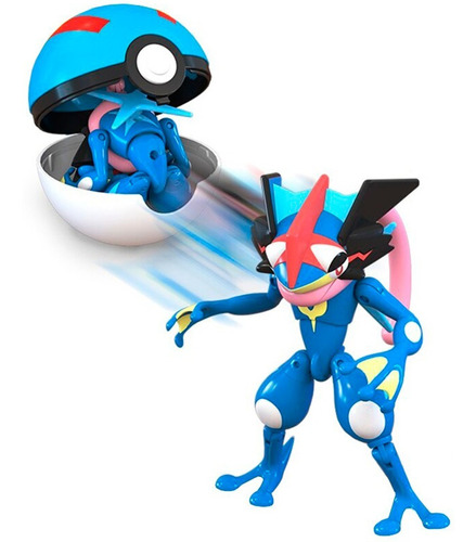 Figura Pokemon - Greninja Con Pokebola