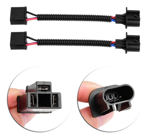 . Adaptador De Conversión H4 Hembra A H13 Macho De 2