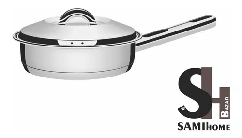 sarten tramontina 24 cm acero inox