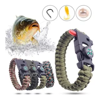 Pulsera Paracord De Supervivencia 6 En 1