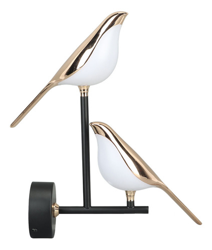 Lámpara De Pared Hyuduo Nordic Bird, Moderna, Decorativa Con