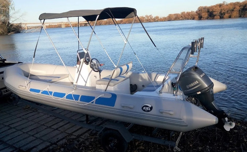 Imagen 2 de 15 de Semirrigido Kiel 5,60 Equipado Y Mercury 60hp Elpt 0km