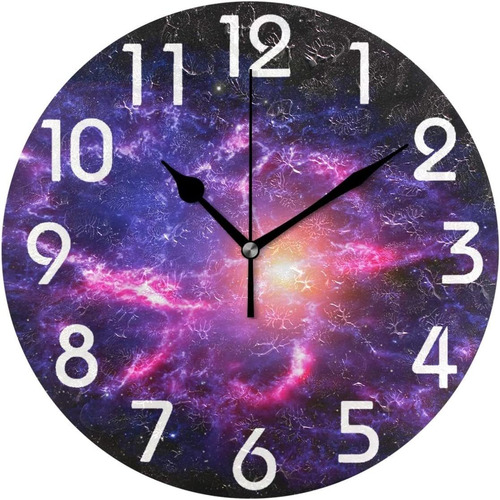 Magic Out Space Nebula St  Impreso Silencioso Reloj De ...