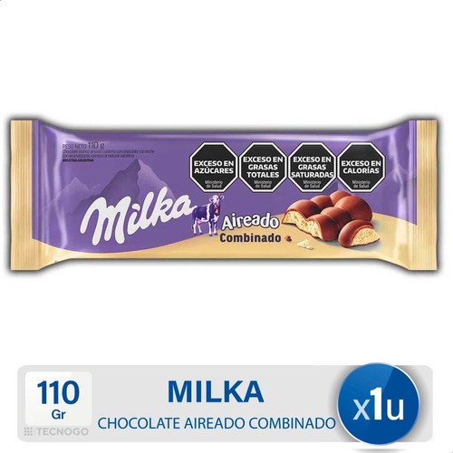 Chocolate Milka Leger Combinado Negro Y Blanco Aireado 