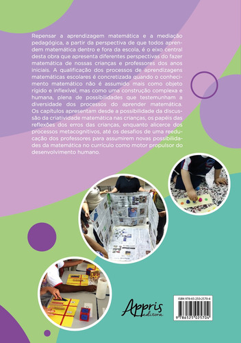 Mediação da Aprendizagem e Educação Matemática, de Muniz, Cristiano Alberto. Editorial Appris Editora e Livraria Eireli - ME, capa mole em português, 2022