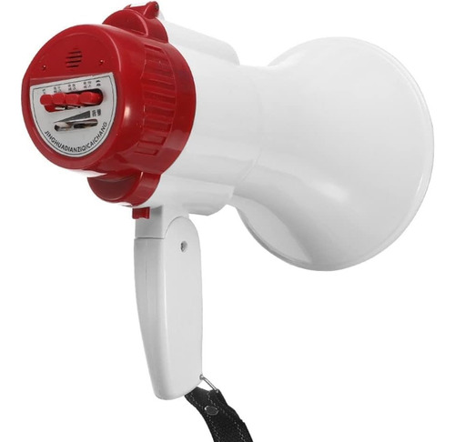 Megafone Profissional Com Gravador De Áudio, Sirene E Música