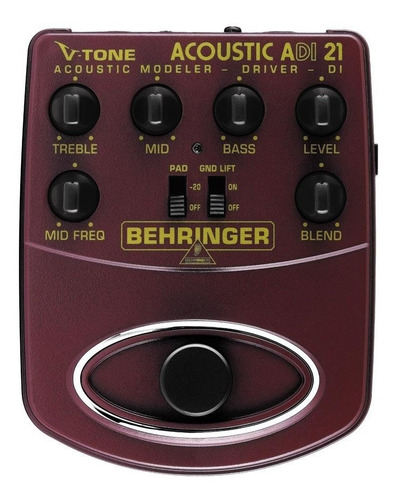 Imagem 1 de 5 de Pedal P/violão Adi21 V-tone Acoustic - Behringer +nf
