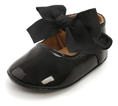 Zapatos Bebé Niña Negros De 12 A 18 Meses . Clásicos.