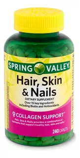 Hair Skin Nails/cabello Piel Uñas - 240 Tab. Spring Valley