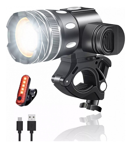 . Lámpara Led Recargable 6000 Lm Impermeable For Bicicleta