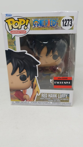 Funko Pop One Piece Red Hawk Luffy Aaa Exclusive Caja Dañada