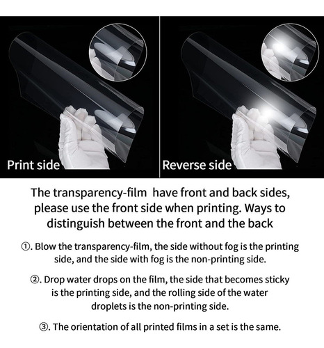 60 Sheets Transparency-film Paper Clear For Overhead Project