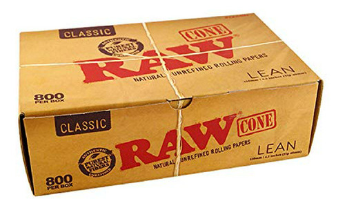 Tubo Y-o Papel Para Armar Raw 800 Classic Lean Cones - Sturd