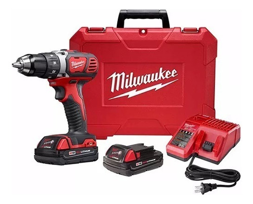 Taladro Atornillador Inalambrico 18 V Milwaukee 2606-259ca Color Rojo Frecuencia 50 Hz