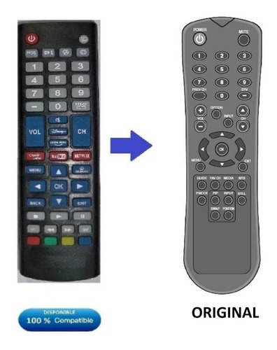 Control Remoto Para Tv Lcd Marca Daewoo