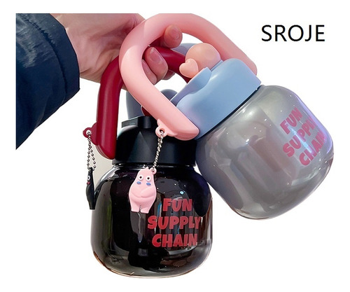 B0z Botella De Agua Deportiva Doble Taza Portátil