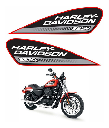 Adesivo Tanque Harley Davidson Sportster 883r Hdsxl002