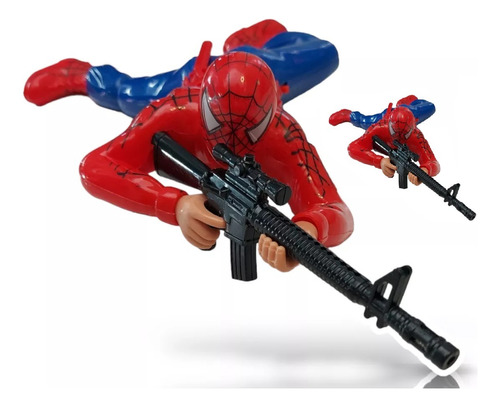 Boneco Vingadores Homem Aranha Soldado C/ Som, Luz 30cm