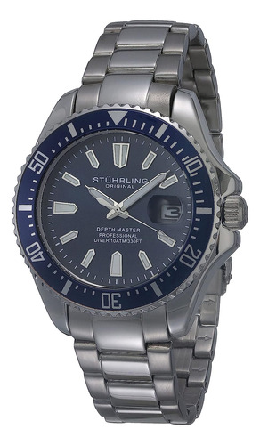 Reloj Pulsera  Stuhrling 3950.2 Del Dial Blue