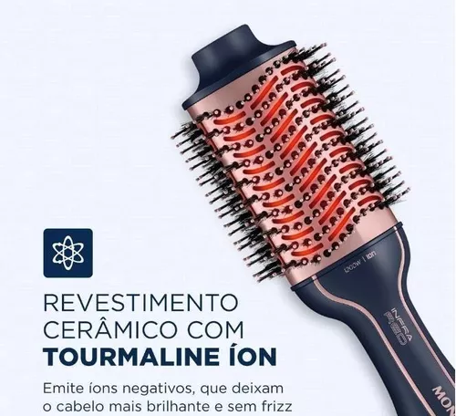 Escova Secadora Gama Stylish Keration Brush 3D Bivolt - Faz a Boa!