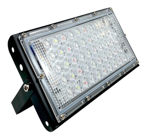 Reflector Rgb Sencillo C/control Remoto 110v Ilum-ven