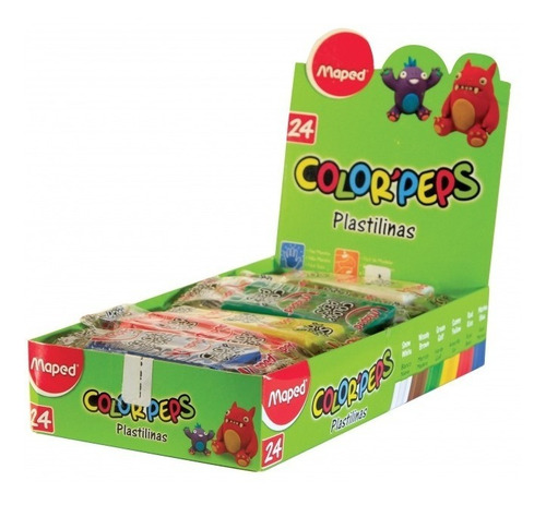 Plastilina Maped Color Peps Caja X 24 Unidades Surtidas