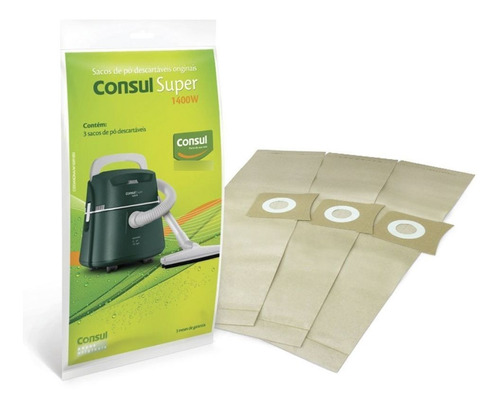 Kit Com 3 Sacos De Pó Para O Modelo Super Consul