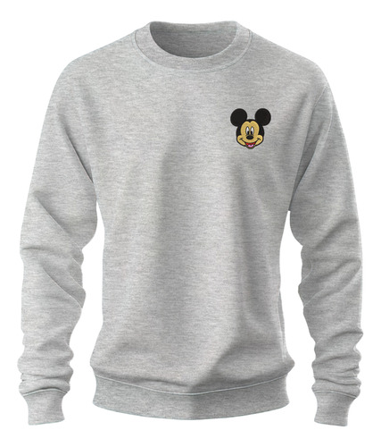 Sudadera Sweater Bordado Raton Mickey Mouse Sonriente 
