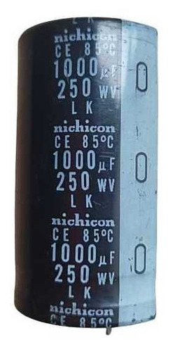 Imagen 2 de 2 de Condensador Capacitor Filtro 250wv 1000uf Electrolitico