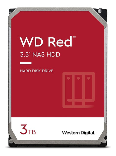 Disco Duro Hdd Western Digital 3tb Red 3.5 Sata 6gb 256mb
