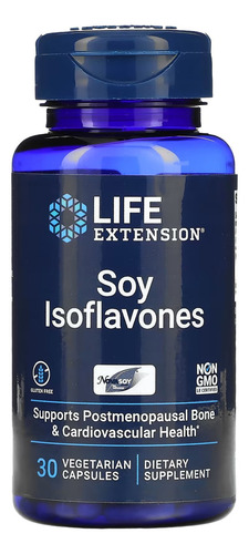 Life Extension Isoflavonas De Soya 30 Cápsulas Sabor Sin sabor