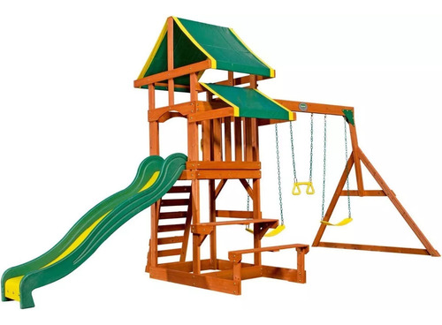 Centro De Juegos Casa Columpios Resbaladilla Hasta 9 Niños!