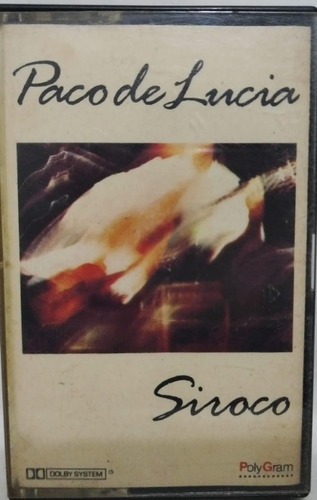 Paco De Lucia  Siroco Cassete La Cueva Musical