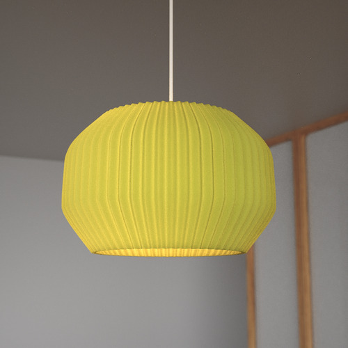Lámpara Colgante Calabaza 40 Cm - Perspectivearg Blanco