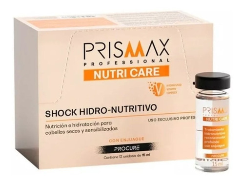 Ampolla Shock Tratamiento Hidro Nutritivo Prismax 15ml X 12u