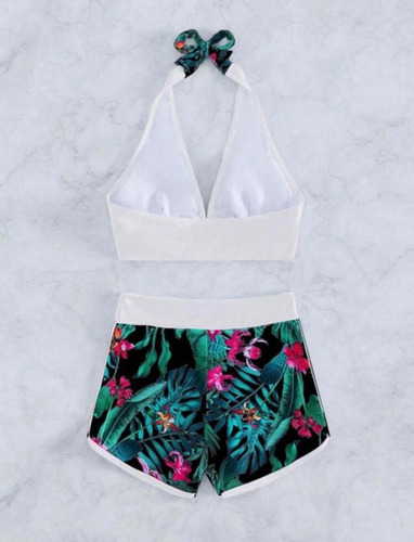 Bikinis Con Short Fondo Negro 2