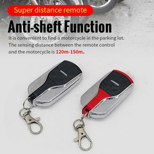 Sistema Alarma Moto Seguridad Botón Encendido Antirrobo