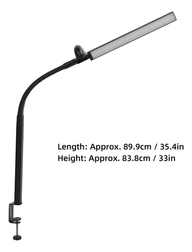 Reloj Led Con Abrazadera De Escritorio, Brazo Oscilante, Ple