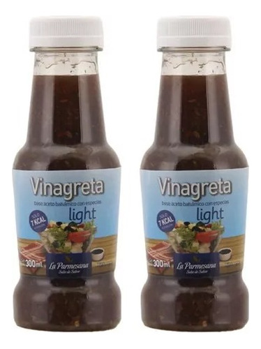 Pack X2 Aderezo Vinagreta Light La Parmesana 300 Ml